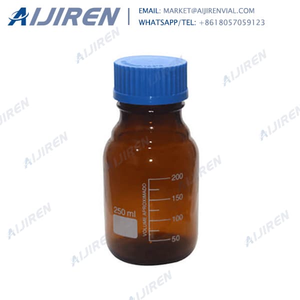 Safely and Precisely amber reagent bottle